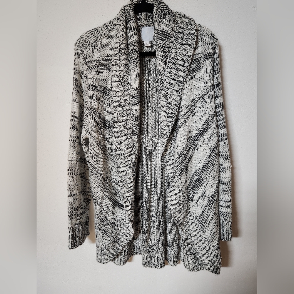 Dress Barn Monochrome Knit Cardigan Size XL